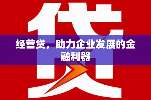官渡经营贷，助力企业发展的金融利器