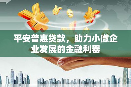 官渡平安普惠贷款，助力小微企业发展的金融利器