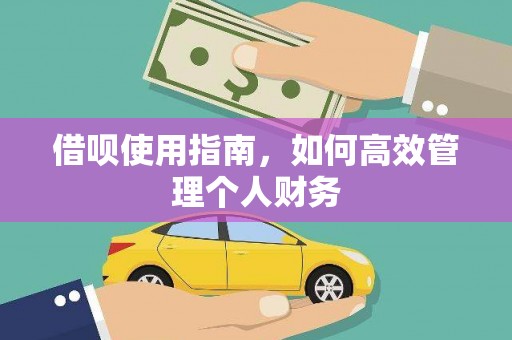 官渡借呗使用指南，如何高效管理个人财务