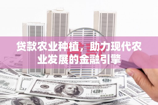 官渡贷款农业种植，助力现代农业发展的金融引擎