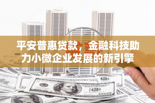 官渡平安普惠贷款，金融科技助力小微企业发展的新引擎
