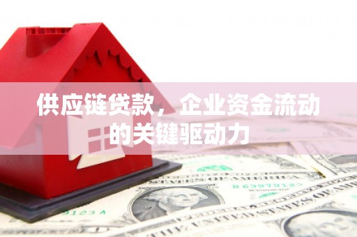 官渡供应链贷款，企业资金流动的关键驱动力