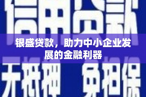 官渡银盛贷款，助力中小企业发展的金融利器