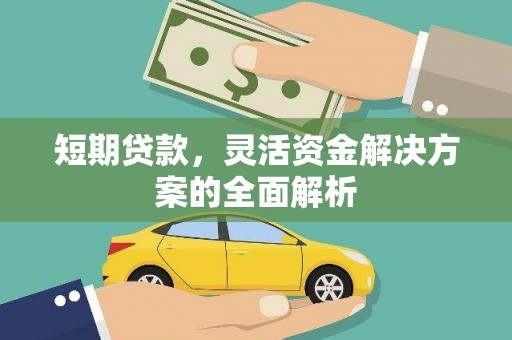官渡短期贷款，灵活资金解决方案的全面解析