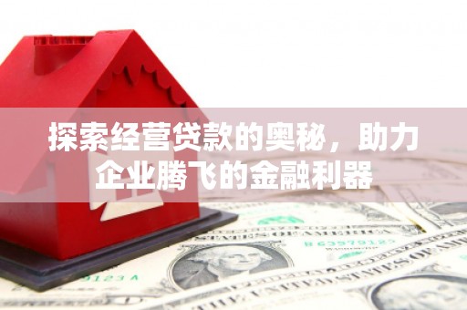 官渡探索经营贷款的奥秘，助力企业腾飞的金融利器