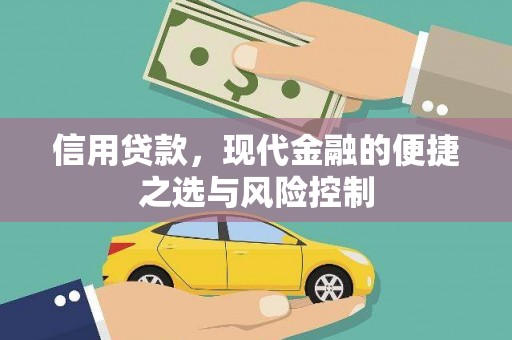 官渡信用贷款，现代金融的便捷之选与风险控制
