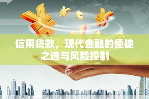 官渡信用贷款，现代金融的便捷之选与风险控制