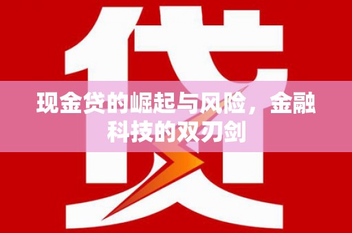官渡现金贷的崛起与风险，金融科技的双刃剑