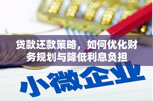 官渡贷款还款策略，如何优化财务规划与降低利息负担