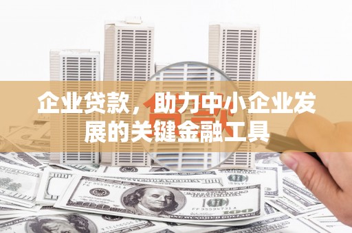 官渡企业贷款，助力中小企业发展的关键金融工具