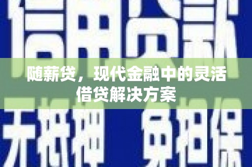 官渡随薪贷，现代金融中的灵活借贷解决方案