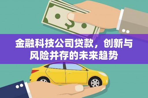 官渡金融科技公司贷款，创新与风险并存的未来趋势
