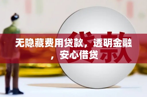 官渡无隐藏费用贷款，透明金融，安心借贷