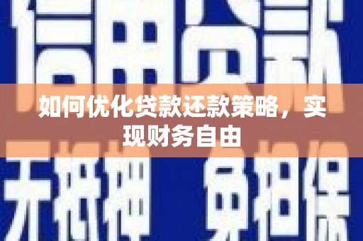 官渡如何优化贷款还款策略，实现财务自由