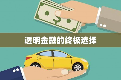 官渡透明金融的终极选择