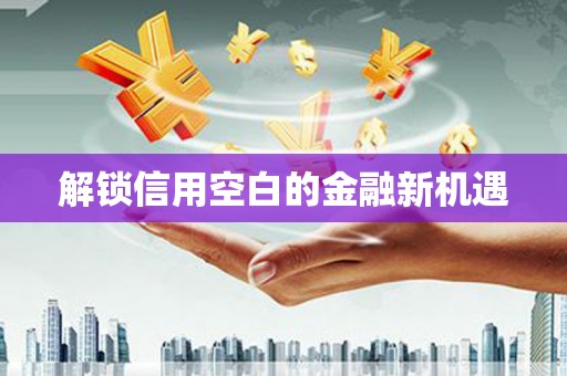 官渡解锁信用空白的金融新机遇