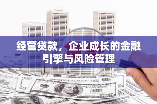 官渡经营贷款，企业成长的金融引擎与风险管理