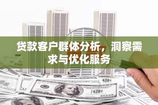 官渡贷款客户群体分析，洞察需求与优化服务